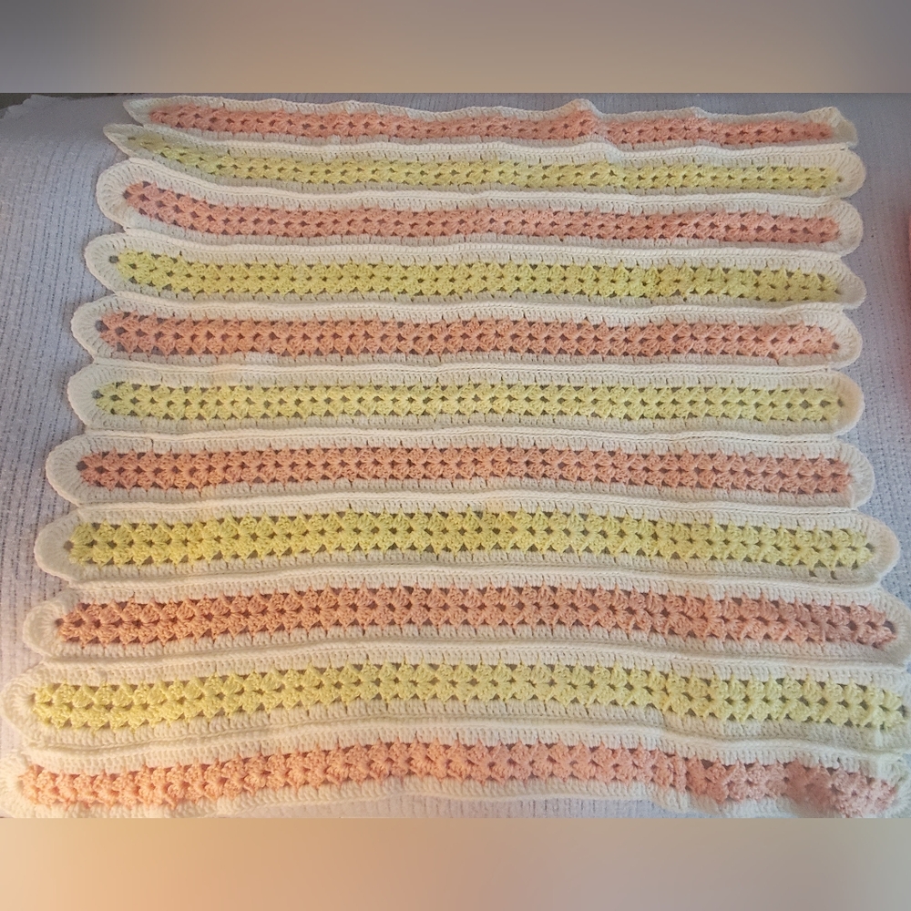 Afghan Crochet Handmade Blanket New